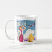 Mug Poster publicitaire vintage Northwest Airlines (Gauche)