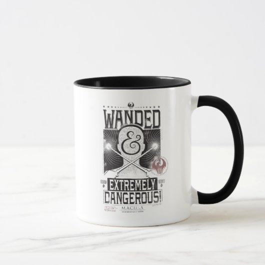 Mug Poster Recherché déambulé et extrêmement dangereux (Droite)