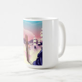 Mug poster Ski vintage (Devant droit)