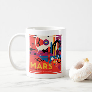 Mug Poster spatial Retro - Programme d'exploration de 