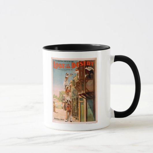 Mug Poster théâtral perdu dans le désert arabe (Droite)