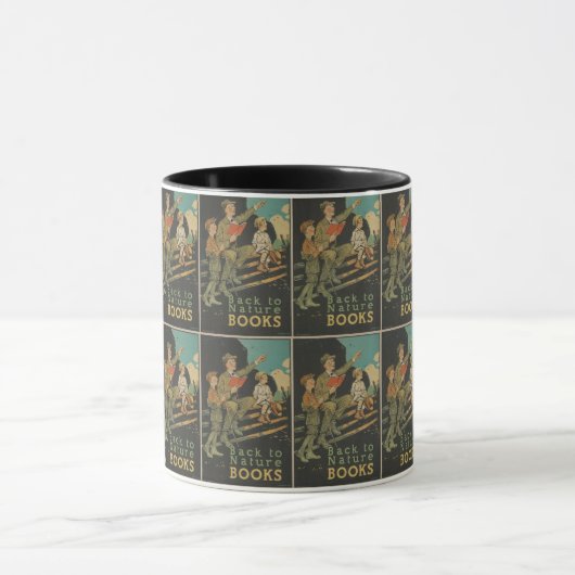 Mug Poster vintage de lecture (Centre)