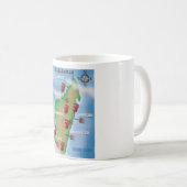 Mug Poster vintage de vacances pour Madagascar (Devant droit)