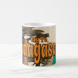 Mug Poster vintage de vacances - Voyage à Madagascar