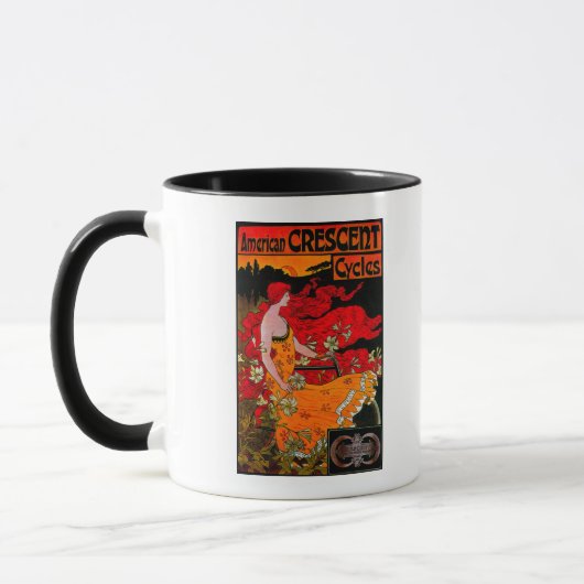 Mug Poster Vintage du Croissant AméricainEurope (Gauche)