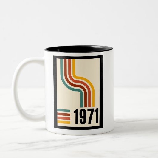 Mug Poster vintage rétro 1971 (Gauche)