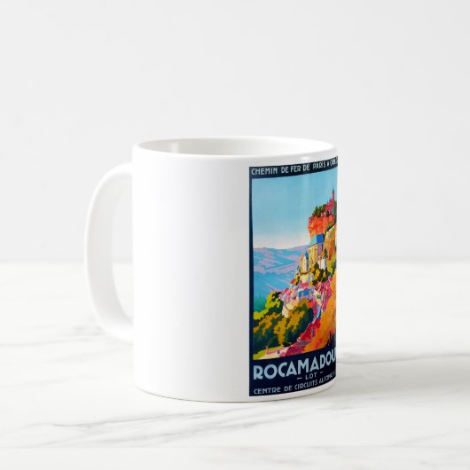 Mug Poster vintage - Rocamadour (Devant gauche)