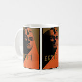 Mug Poster Vintage voyage avec Sphinx, Egypte, Afrique (Devant gauche)