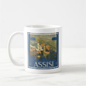 Mug Poster Vintage voyage D'Assise, Italie (Gauche)