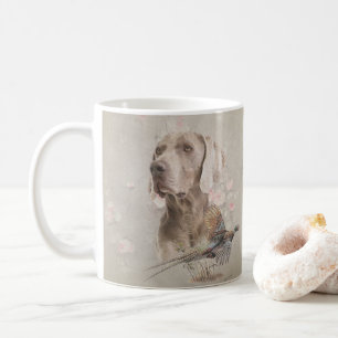 Mug Poster Weimaraner Tapestry Bouton d'impression acr