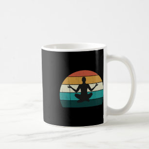Mug Posture de yoga rétro Vintage Méditation de l'espr
