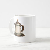 Mug Pot à café en émail vintage (Devant gauche)