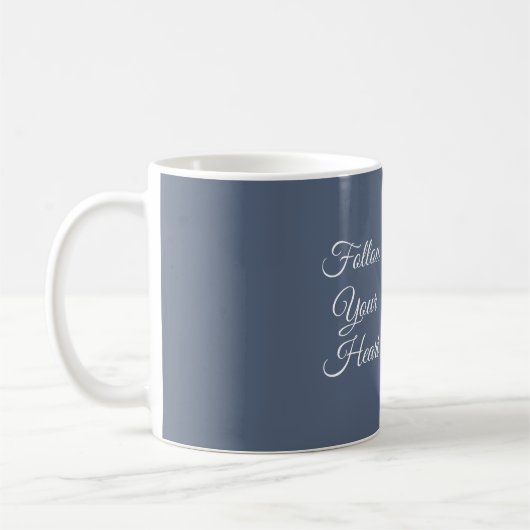 Mug Pot à fleurs crème bleu (Gauche)