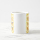 Mug Pot à fleurs en vichy jaune (Centre)