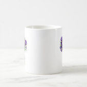 Mug Pot à fleurs Iris aquarelle en pot Mason violet (Centre)