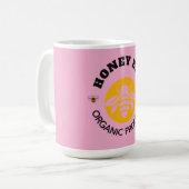 Mug Pot à miel Abeille à miel Nid d'abeille Apiary (Devant gauche)