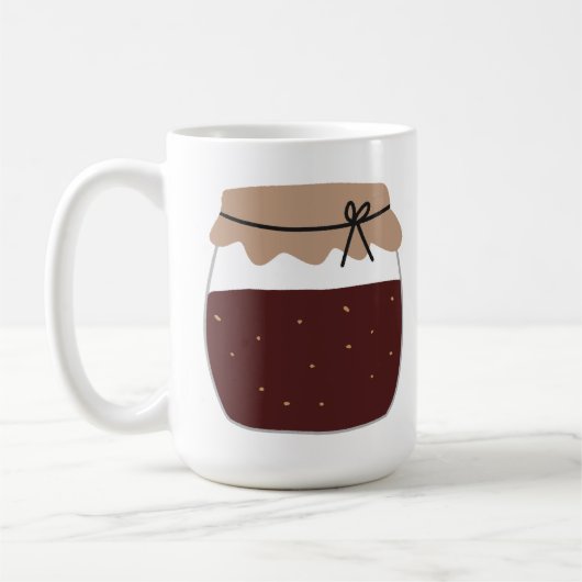 Mug Pot de confiture de fruits faits maison pour la dé (Gauche)