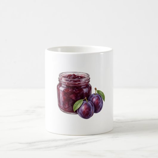 Mug Pot de confiture de prunes et prunes mûres (Centre)