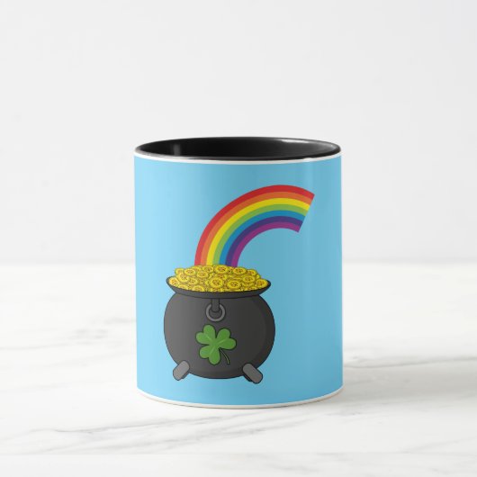 Mug Pot de dessin en or arc-en-ciel (Centre)