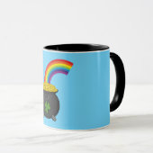 Mug Pot de dessin en or arc-en-ciel (Devant droit)