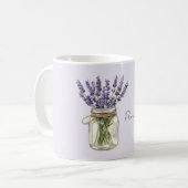 Mug Pot de fleurs de lavande Provence, France (Devant gauche)