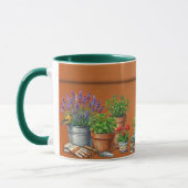 Mug Pot de fleurs jardinage personnalisé (Gauche)