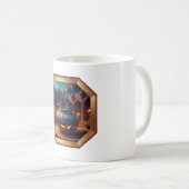 Mug Pot de fleurs suspect dans la cour (Devant droit)