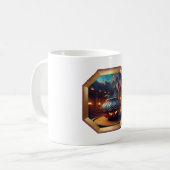 Mug Pot de fleurs suspect dans la cour (Devant gauche)