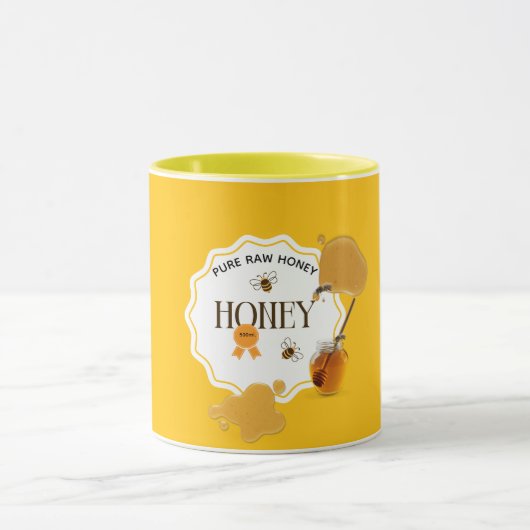 Mug Pot de miel Abeille à miel Nid d'abeille Apiarium (Centre)
