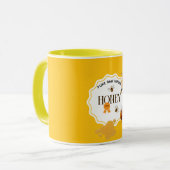 Mug Pot de miel Abeille à miel Nid d'abeille Apiarium (Devant gauche)