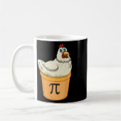 Mug Pot de poulet tarte amusant Math Pun Pi de poulet  (Gauche)