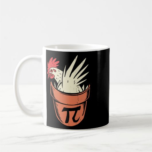 Mug Pot De Poulets Pi Funny Math Enseignant Pun Pi Day (Gauche)