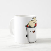 Mug Pot de yaourt kawaii (Devant gauche)