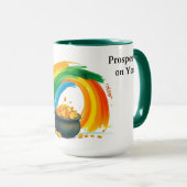 Mug Pot d'or personnalisé de la Saint-Patrick (Devant droit)