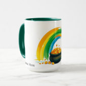 Mug Pot d'or personnalisé de la Saint-Patrick (Devant gauche)