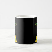 Mug Pot d'OVNI pour Alien de la feuille de mauvaises h (Centre)