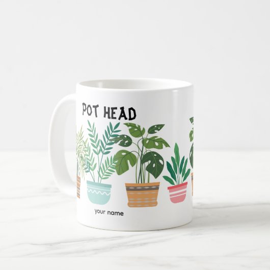 Mug Pot Head / Gardener Mom Crazy Plante Lady (Devant gauche)