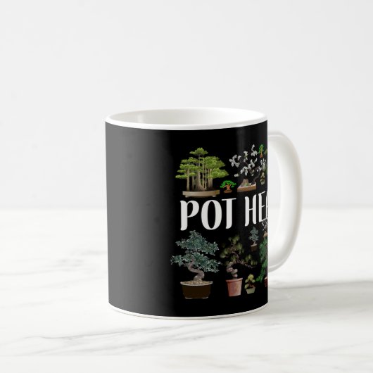Mug Pot Plante Pot Head Bonsai (Devant droit)