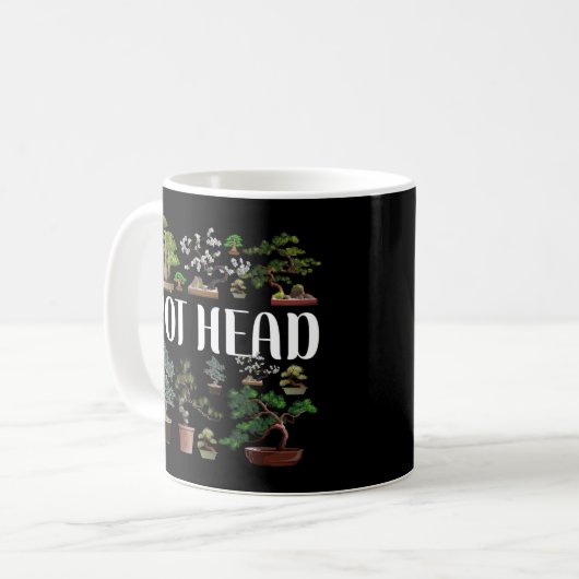 Mug Pot Plante Pot Head Bonsai (Devant gauche)