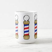 Mug Poteaux en coiffure bleu et or (Centre)