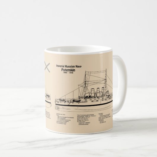 Mug Potemkin - Plan directeur des navires SD (Devant droit)