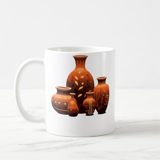 Mug Poterie Argile Céramique Potier Artiste Céramiste (Gauche)