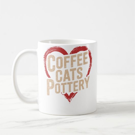 Mug Poterie Coffee Cats (Gauche)