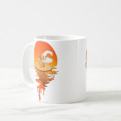 Mug Poterie de style rétro vintage (Devant gauche)