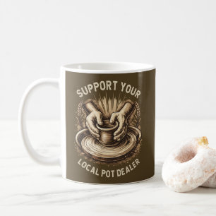Mug Poterie Drôle Soutenez Votre Artiste Revendeur De