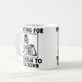 Mug Poterie en attente du refroidissement du four à po (Devant gauche)
