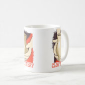 Mug Poterie Rétro en Argile (Devant droit)