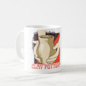 Mug Poterie Rétro en Argile (Devant gauche)
