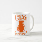Mug Poterie Rétro en Argile (Devant droit)