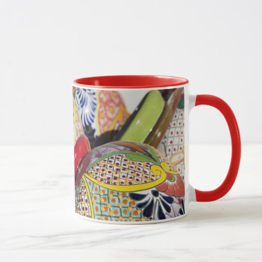 Mug Poterie traditionnelle mexicaine colorée peinte à  (Droite)